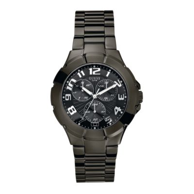 Guess Rush Men's Round Black Dial Bracelet Watch - Product number 6138187