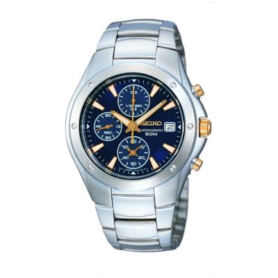 Stainless Steel Bracelet Blue Dial