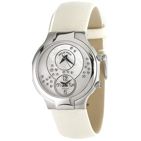 Unbranded Philip Stein ladies white strap watch