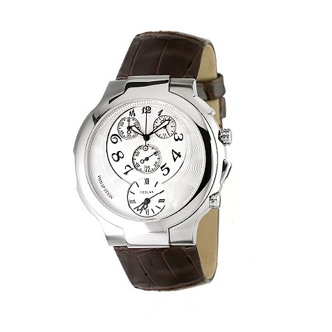 Unbranded Philip Stein brown leather strap watch