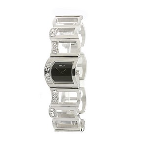 Sekonda Ladies`Stone Set Stainless Steel Bracelet Watch