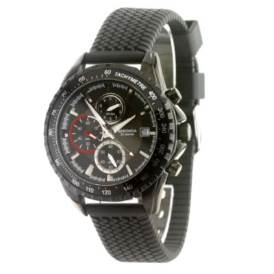 Sekonda Men` Black Dial Sports Watch