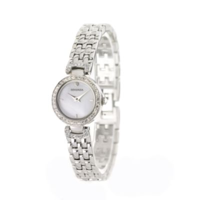 Sekonda Ladies' Stainless Steel Stone Set Dress Watch - Product number 6139213