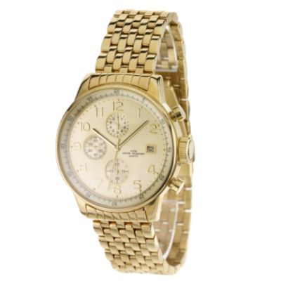 Sekonda Men` Gold-Plated Bracelet Watch