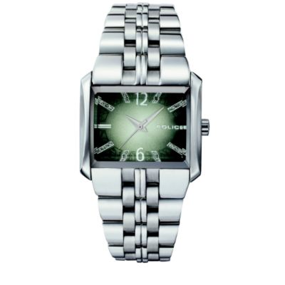 Police Ladies Matrix Watch With White Metal Bracelet