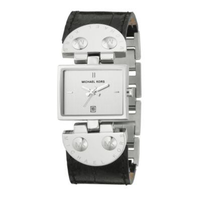 Michael Kors Leather &  Stainless Steel & Leather Watch