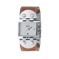 Michael Kors ladies' watch tan leather & stainless steel