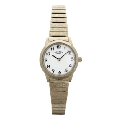 Ladies`Gold-Plated Expandable Bracelet Watch