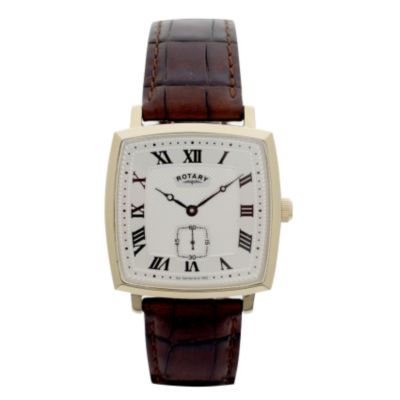Rotary Men's Gold-Plated Watch With Leather Strap - Product number 6141129