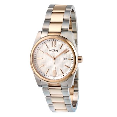 Rotary Men's Watch With Leather Strap & Gold Dial - Product number 6141196