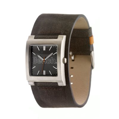 Men Brown Strap Watch