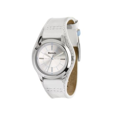 Ladies`White Strap Watch