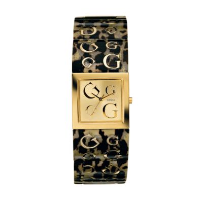Guess Ladies`Champagne Dial Logo Bracelet Watch