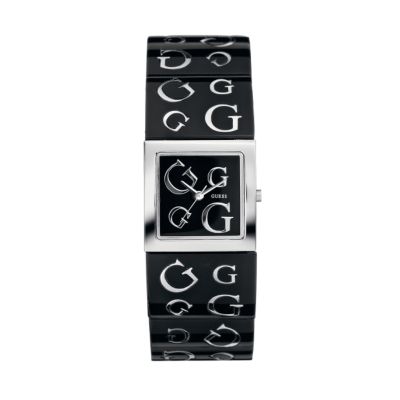 Guess Ladies' Black Dial Logo Bracelet Watch - Product number 6142281