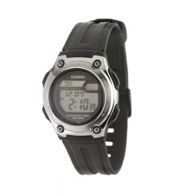 Casio Men` Black Resin Strap Watch