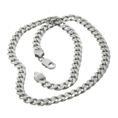 Sterling Silver 22" Gunmetal Curb Chain - Product number 6142567