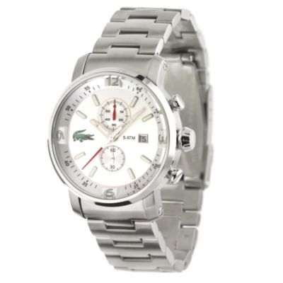 Men` Stainless Steel Chrono Watch