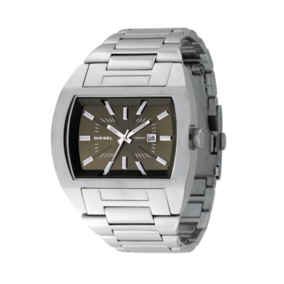 Diesel Men's Olive Green Curve Dial Watch