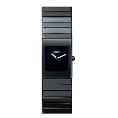 Rado Ceramica ladies black bracelet watch