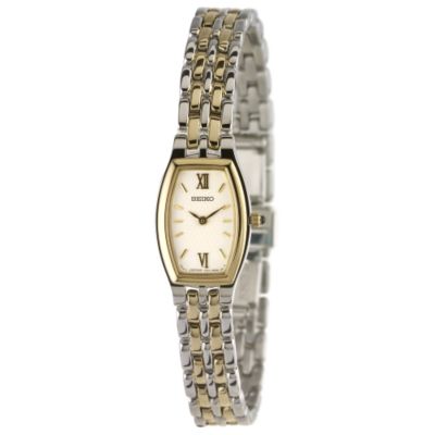 ladies two colour bracelet watch