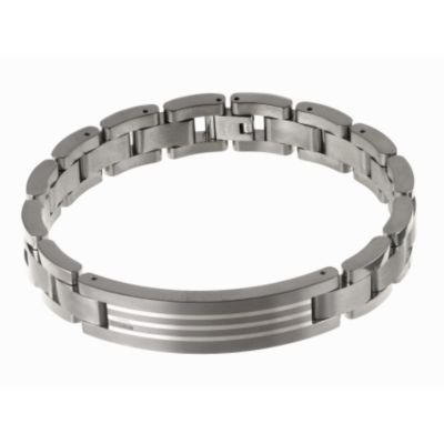 Titanium and silver bracelet