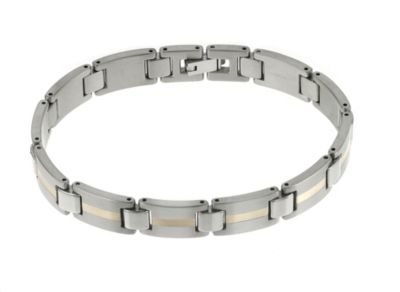 Titanium and 9ct Gold Bracelet - Product number 6151760