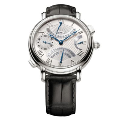 Maurice Lacroix Masterpiece Double Retrograde silver dial strap watch - Product number 6153585