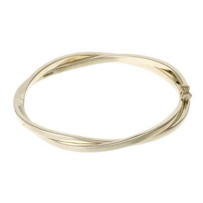 9ct yellow gold kiss bangle - Product number 6158161