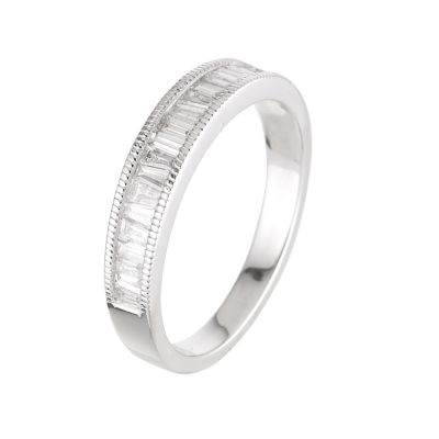 18ct white gold half carat diamond eternity ring - Product number 6159761