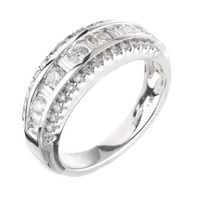 18ct white gold 1 carat diamond cocktail ring