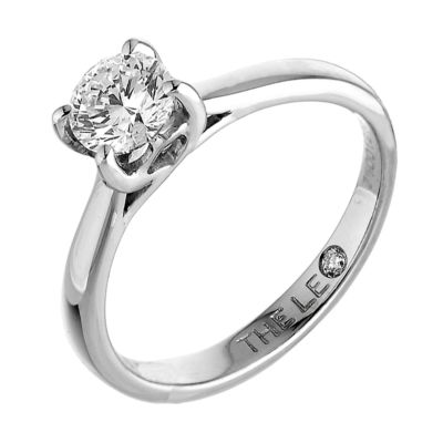 Platinum one carat Leo Diamond solitaire ring