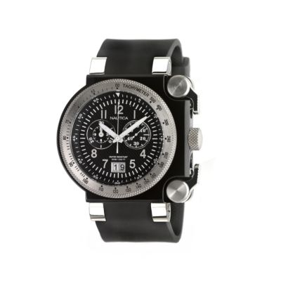 Nautica men's titanium black strap watch - Product number 6181074
