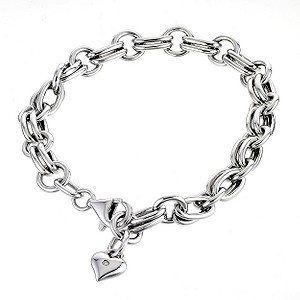Charm Heart Silver Bracelet