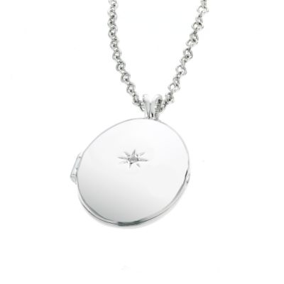 Hot Diamonds Hot Diamond Sterling Silver Oval Locket Pendant