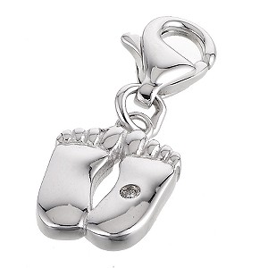 Pitter Patter Silver Charm