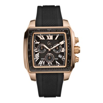 Guess collection dive men's black chronograph strap watch - Product number 6182534