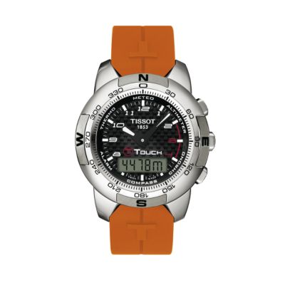 T-Touch mens titanium strap watch