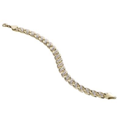 9ct Yellow & White Gold Bracelet