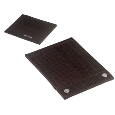 Versus men's brown leather credit card case - Product number 6191959