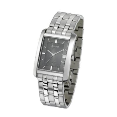 Accurist mens stainless steel bracelet watch