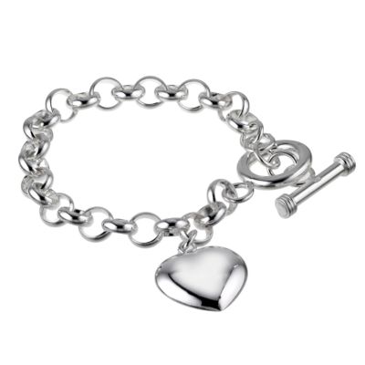 H Samuel Sterling Silver T-Bar Bracelet