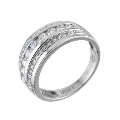 9ct White Gold Cubic Zirconia Ring - Product number 6194591