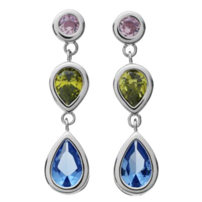 Julien MacDonald Geometric Collection Cubic Zirconia Earrings - Product number 6207316