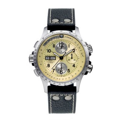 Hamilton men's brown leather strap watch - Product number 6209807
