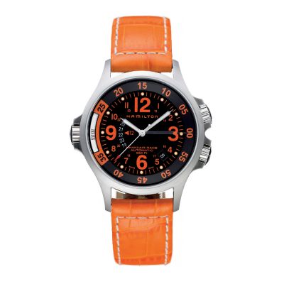 Hamilton men's orange strap watch - Product number 6209823