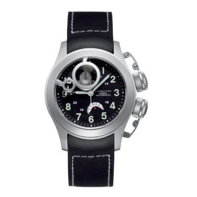 Hamilton men's black rubber strap watch - Product number 6209858