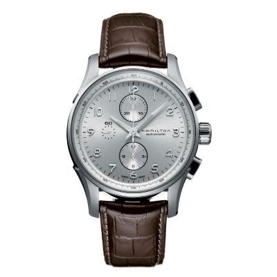 Hamilton Jazzmaster men's brown leather strap watch - Product number 6210074