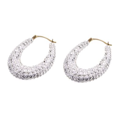 9ct Yellow Gold Double Sided Creole Earrings