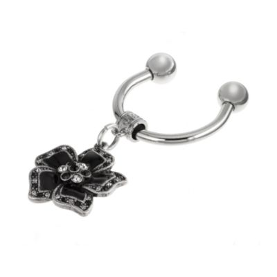 Antique-style crystal flower keyring - Product number 6224881