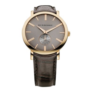 Burberry men's brown leather strap watch - Product number 6235905